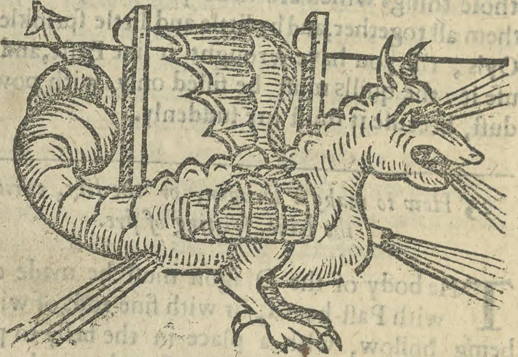 An illustration from A rich cabinet, with variety of inventions: unlock'd and open'd, for the recreation of ingenious spirits ... being receipts and conceits of several natures ... As also variety of recreative fire-works ... Whereunto is added divers experiments in drawing, painting, arithmetick, geometry, astronomy, and other parts of the mathematicks. Likewise directions for ringing the most usual peals, 1677, leaf 129