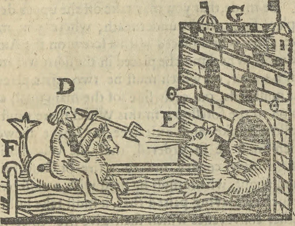 An illustration from A rich cabinet, with variety of inventions: unlock'd and open'd, for the recreation of ingenious spirits ... being receipts and conceits of several natures ... As also variety of recreative fire-works ... Whereunto is added divers experiments in drawing, painting, arithmetick, geometry, astronomy, and other parts of the mathematicks. Likewise directions for ringing the most usual peals, 1677, leaf 134