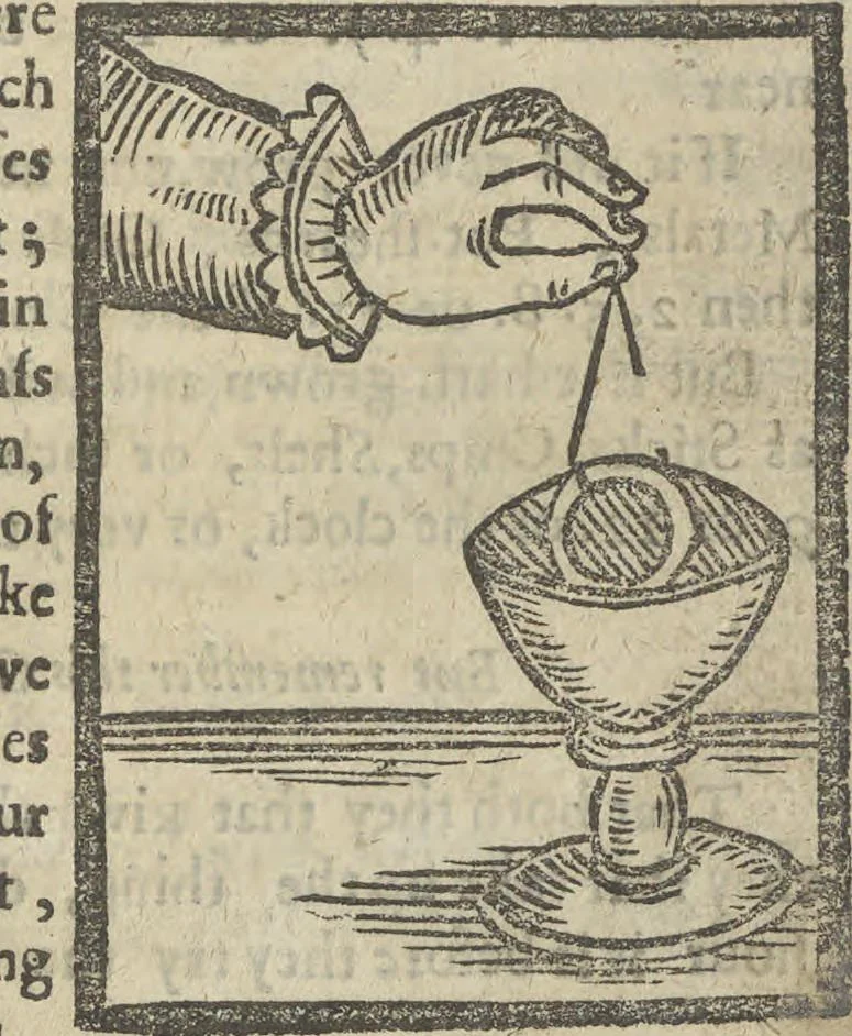 An illustration from A rich cabinet, with variety of inventions: unlock'd and open'd, for the recreation of ingenious spirits ... being receipts and conceits of several natures ... As also variety of recreative fire-works ... Whereunto is added divers experiments in drawing, painting, arithmetick, geometry, astronomy, and other parts of the mathematicks. Likewise directions for ringing the most usual peals, 1677, leaf 32
