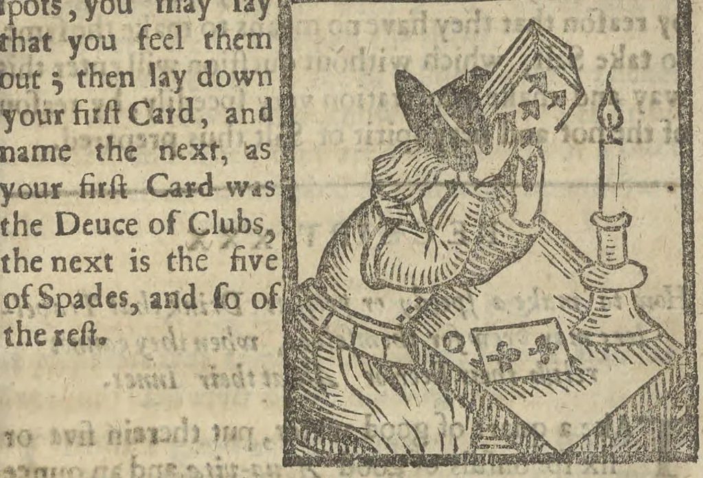 An illustration from A rich cabinet, with variety of inventions: unlock'd and open'd, for the recreation of ingenious spirits ... being receipts and conceits of several natures ... As also variety of recreative fire-works ... Whereunto is added divers experiments in drawing, painting, arithmetick, geometry, astronomy, and other parts of the mathematicks. Likewise directions for ringing the most usual peals, 1677, leaf 52