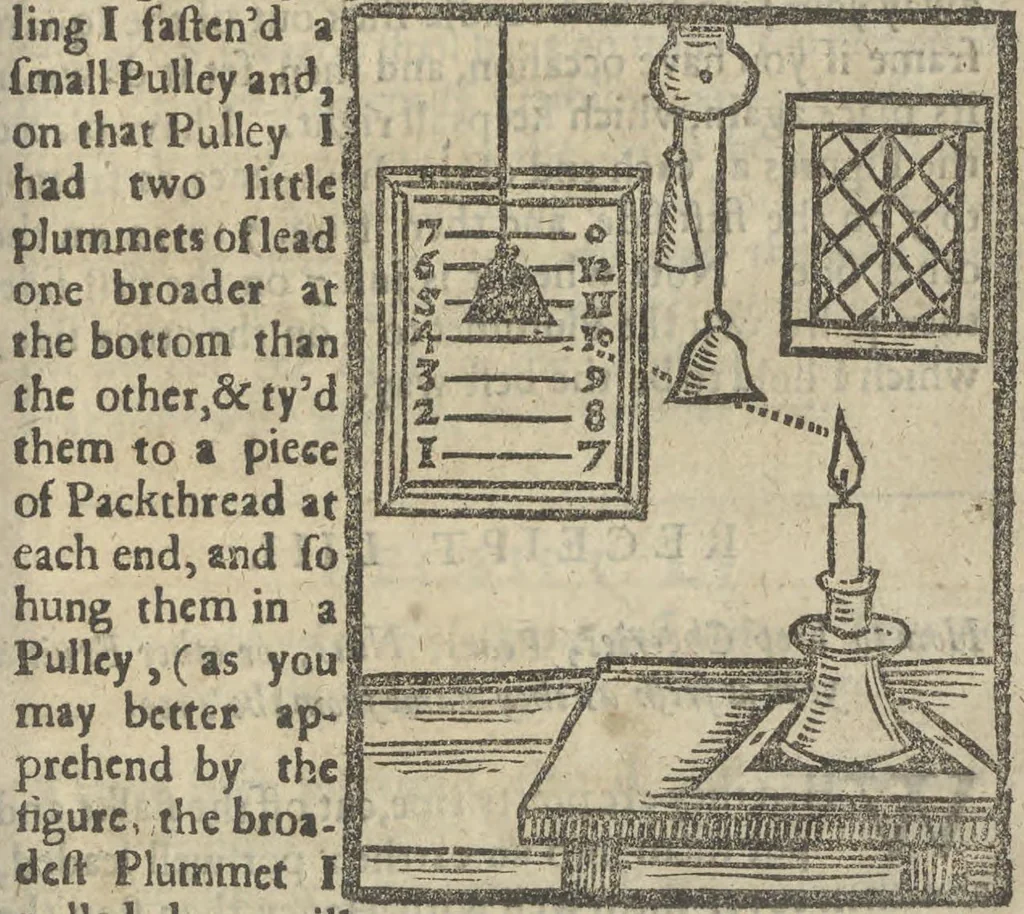 An illustration from A rich cabinet, with variety of inventions: unlock'd and open'd, for the recreation of ingenious spirits ... being receipts and conceits of several natures ... As also variety of recreative fire-works ... Whereunto is added divers experiments in drawing, painting, arithmetick, geometry, astronomy, and other parts of the mathematicks. Likewise directions for ringing the most usual peals, 1677, leaf 74
