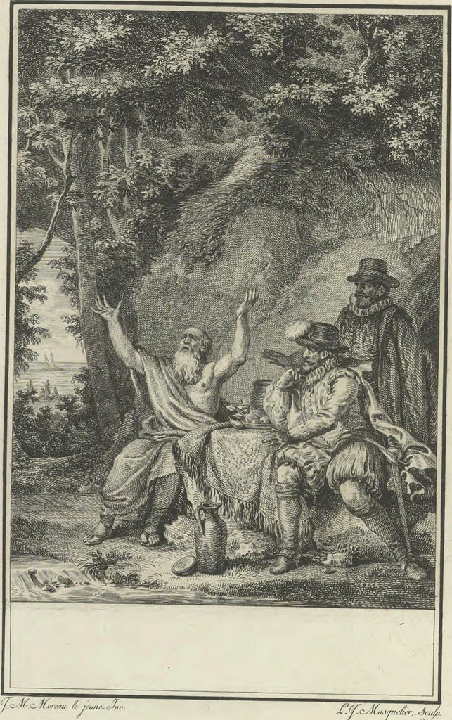 An illustration from Estampes destinées a orner les éditions, 1780, leaf 103