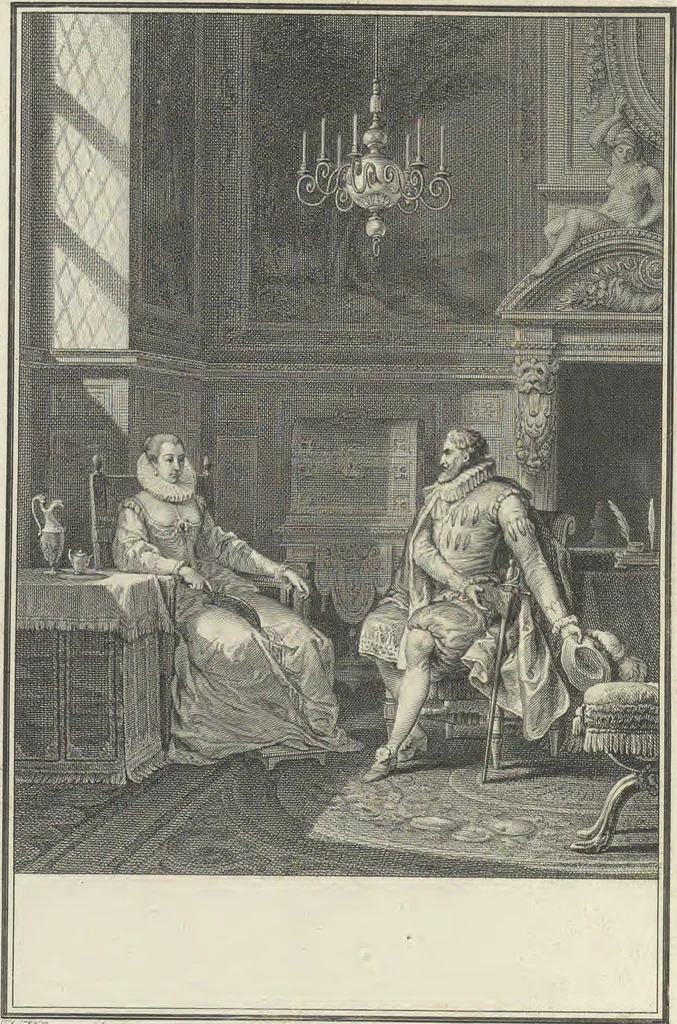 An illustration from Estampes destinées a orner les éditions, 1780, leaf 107