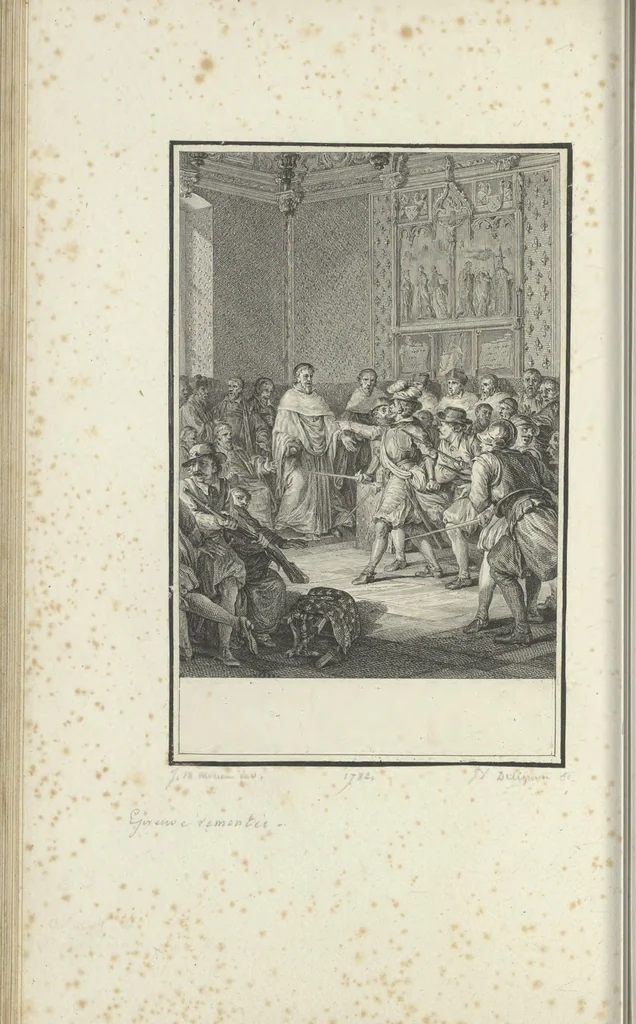 An illustration from Estampes destinées a orner les éditions, 1780, leaf 111