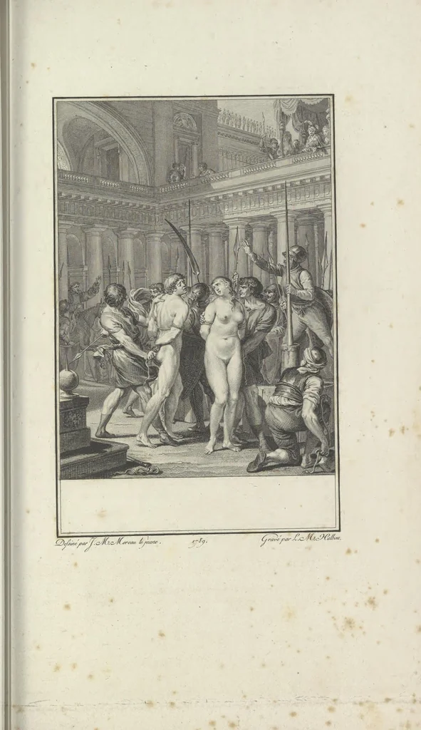An illustration from Estampes destinées a orner les éditions, 1780, leaf 140
