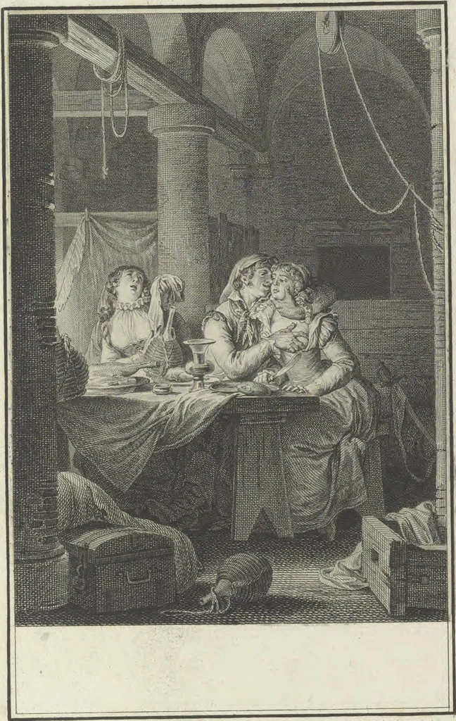 An illustration from Estampes destinées a orner les éditions, 1780, leaf 160
