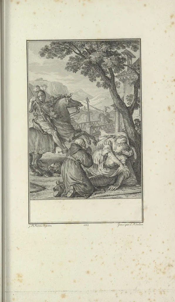 An illustration from Estampes destinées a orner les éditions, 1780, leaf 180