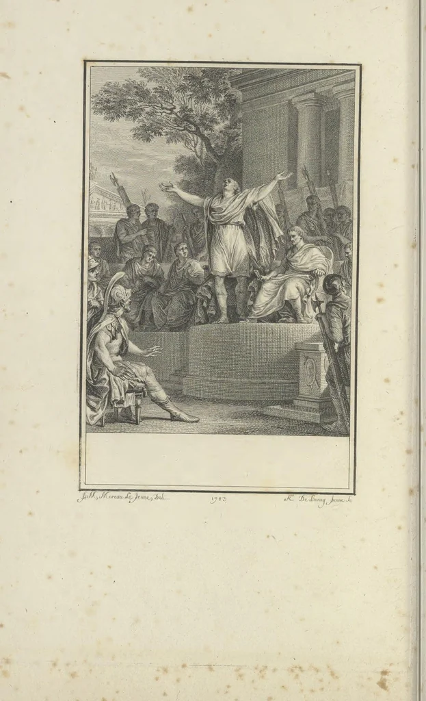 An illustration from Estampes destinées a orner les éditions, 1780, leaf 19