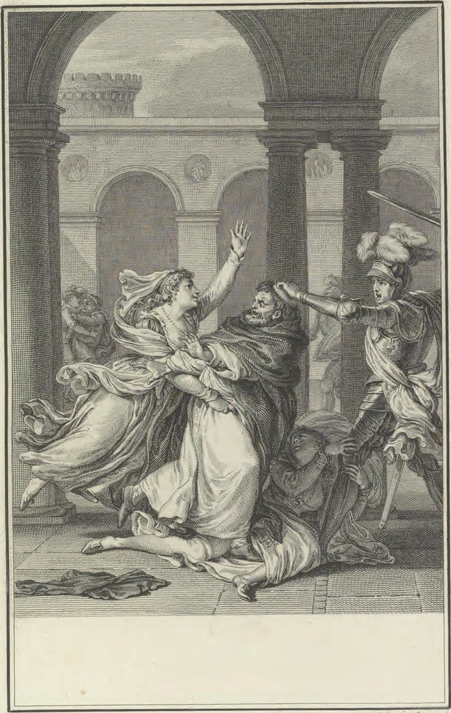 An illustration from Estampes destinées a orner les éditions, 1780, leaf 192
