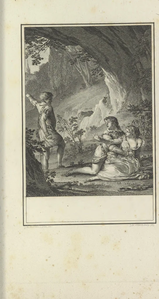 An illustration from Estampes destinées a orner les éditions, 1780, leaf 200