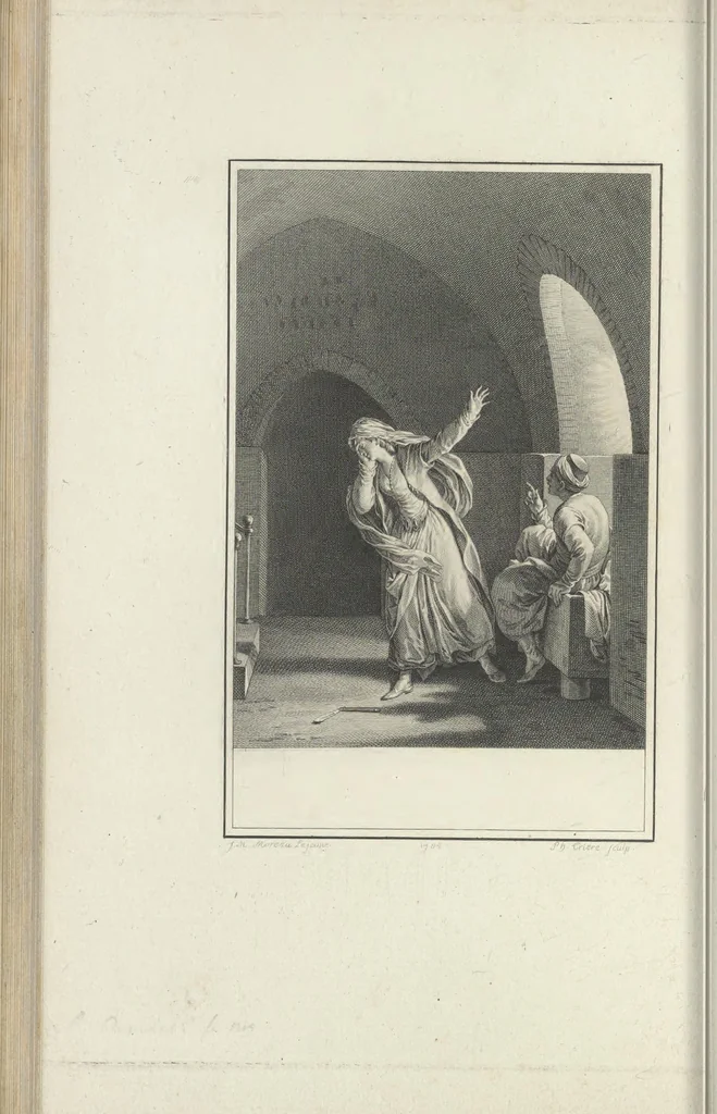 An illustration from Estampes destinées a orner les éditions, 1780, leaf 223