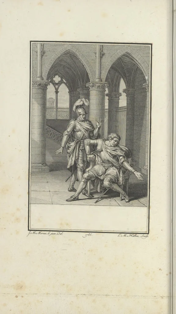 An illustration from Estampes destinées a orner les éditions, 1780, leaf 27
