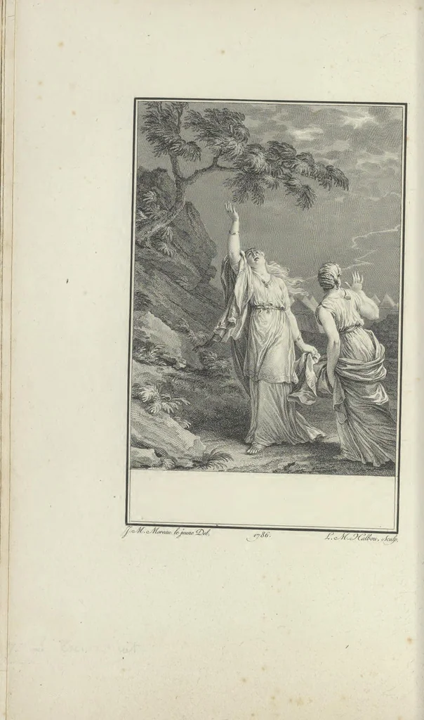 An illustration from Estampes destinées a orner les éditions, 1780, leaf 51