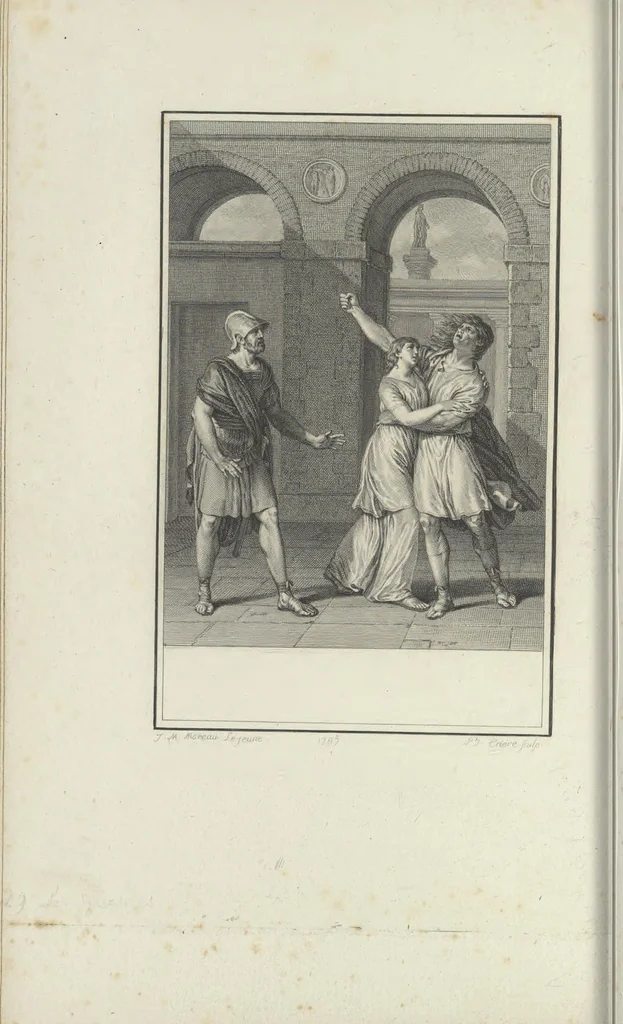 An illustration from Estampes destinées a orner les éditions, 1780, leaf 55