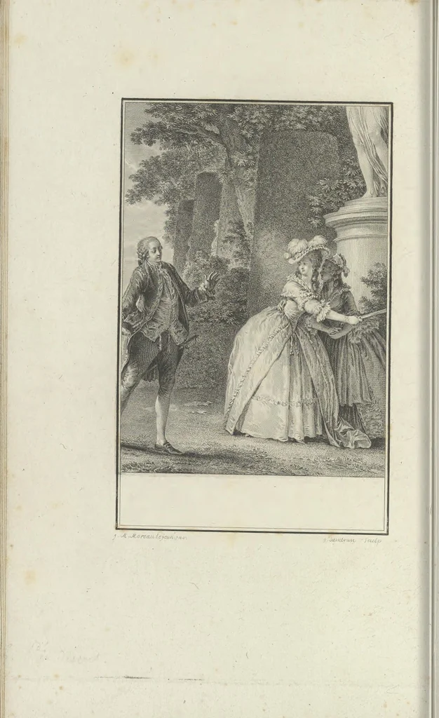 An illustration from Estampes destinées a orner les éditions, 1780, leaf 69