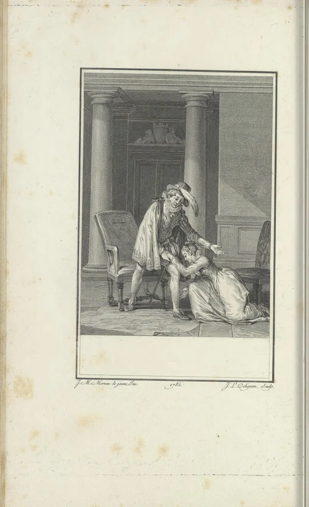 An illustration from Estampes destinées a orner les éditions, 1780, leaf 81