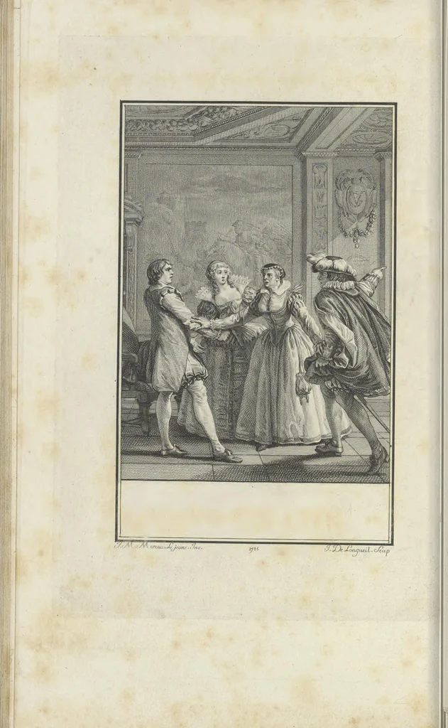 An illustration from Estampes destinées a orner les éditions, 1780, leaf 83