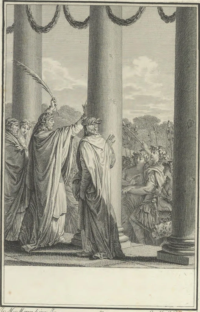 An illustration from Estampes destinées a orner les éditions, 1780, leaf 93