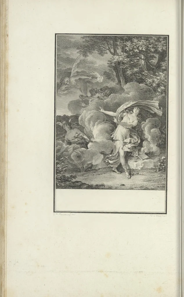 An illustration from Estampes destinées a orner les éditions, 1780, leaf 95