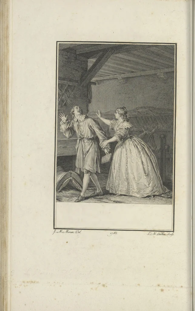 An illustration from Estampes destinées a orner les éditions, 1780, leaf 99