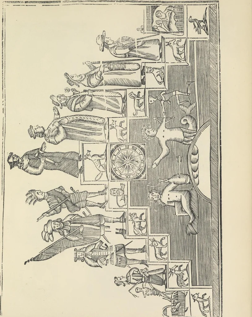 An illustration from Specimens of early wood engraving : being impressions of woodcuts from the collection of Mr. Charnley, Newcastle, 1858, leaf 114