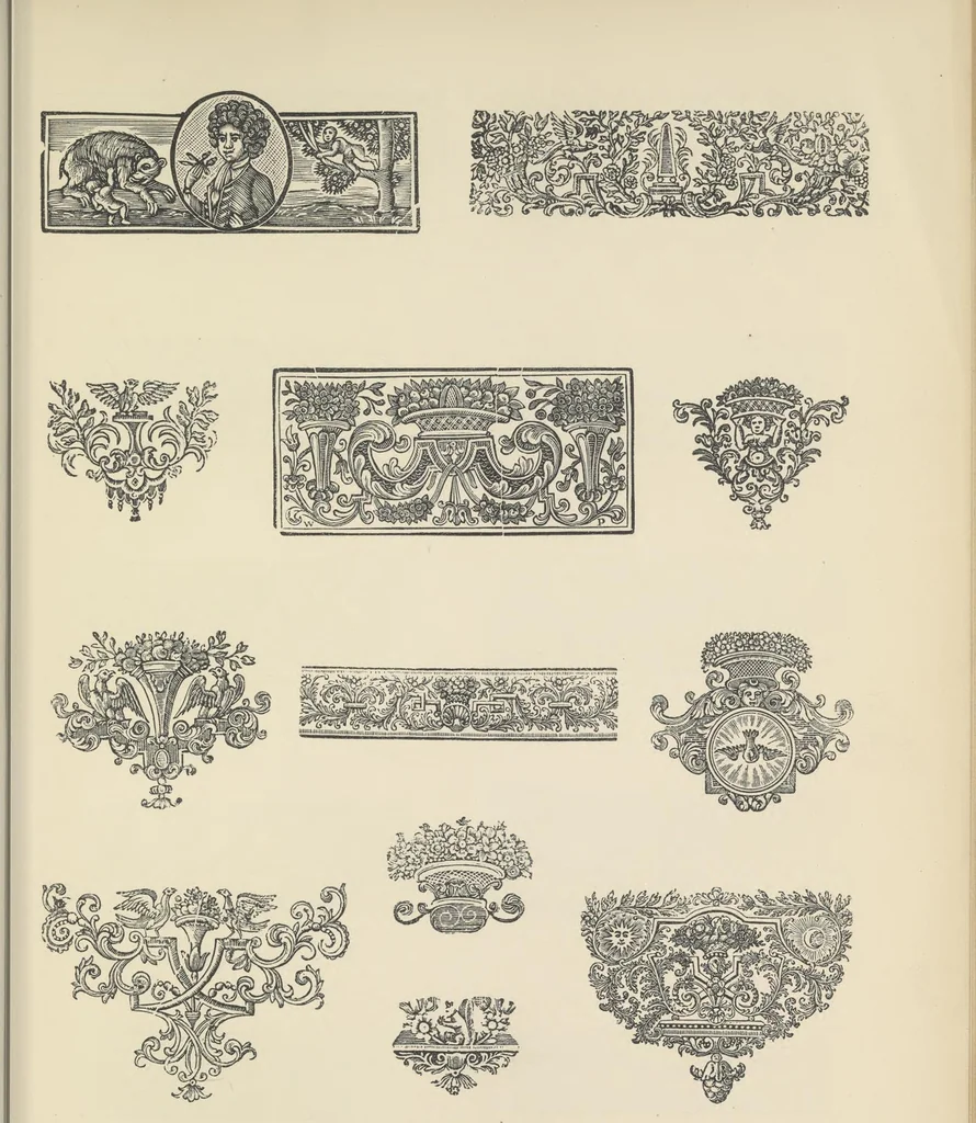 An illustration from Specimens of early wood engraving : being impressions of woodcuts from the collection of Mr. Charnley, Newcastle, 1858, leaf 12