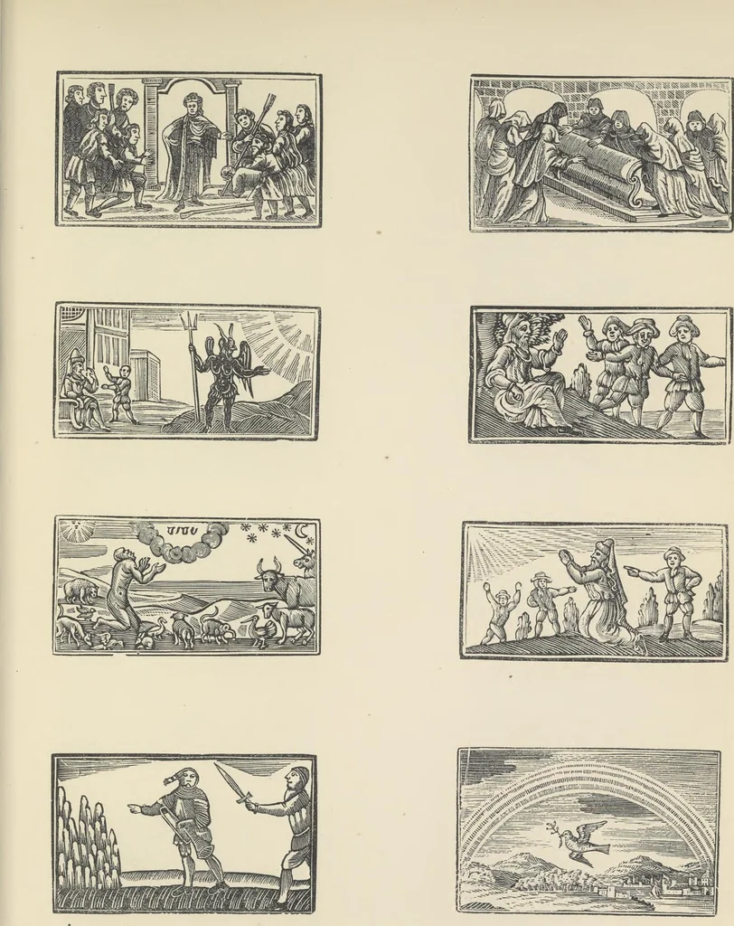 An illustration from Specimens of early wood engraving : being impressions of woodcuts from the collection of Mr. Charnley, Newcastle, 1858, leaf 150
