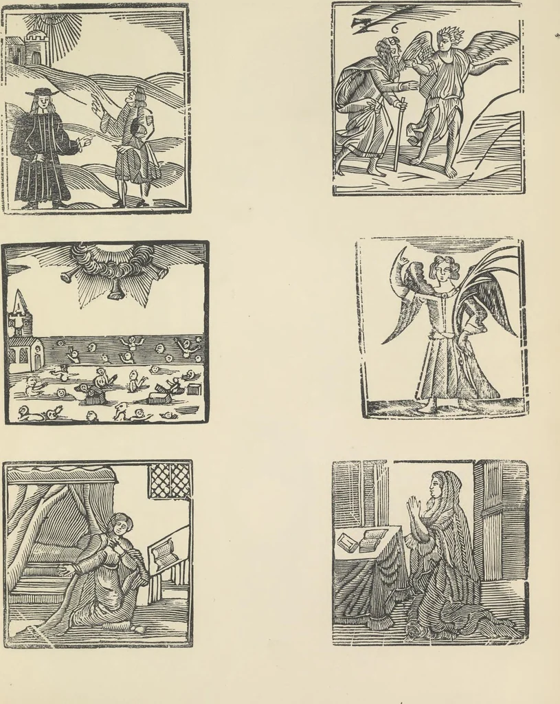 An illustration from Specimens of early wood engraving : being impressions of woodcuts from the collection of Mr. Charnley, Newcastle, 1858, leaf 172