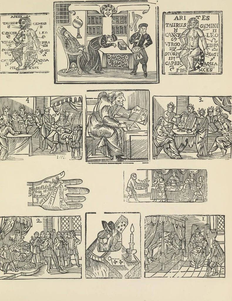 An illustration from Specimens of early wood engraving : being impressions of woodcuts from the collection of Mr. Charnley, Newcastle, 1858, leaf 182