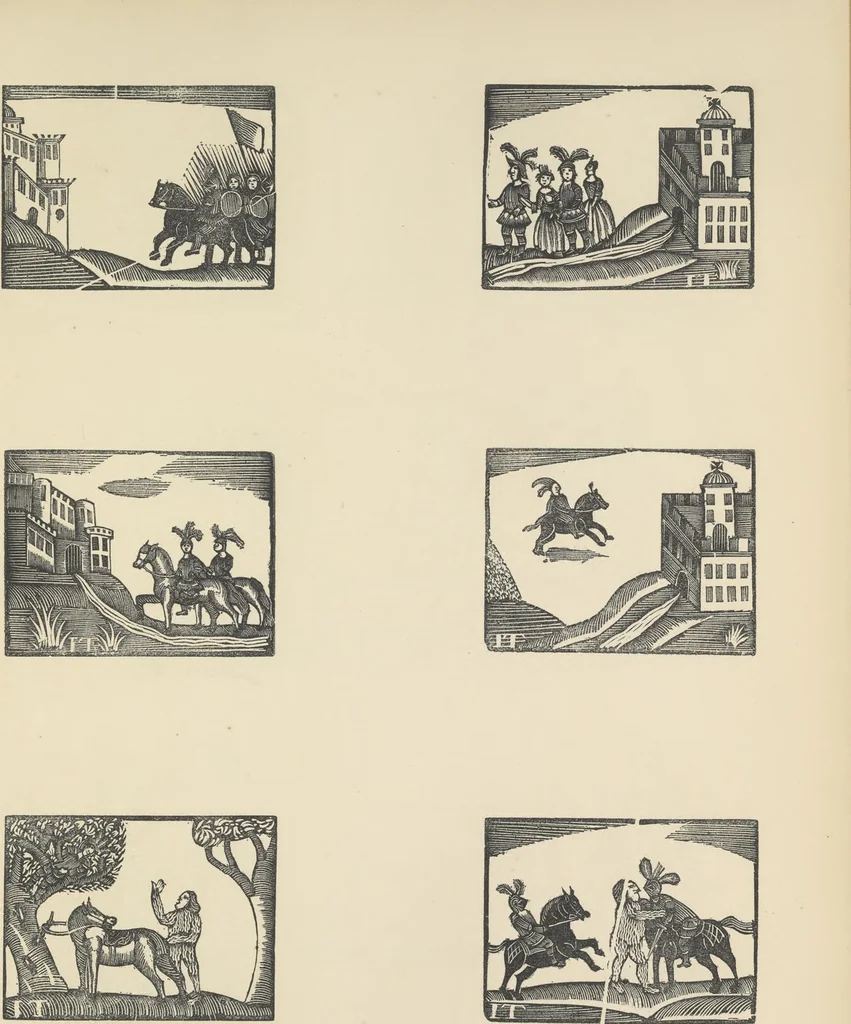 An illustration from Specimens of early wood engraving : being impressions of woodcuts from the collection of Mr. Charnley, Newcastle, 1858, leaf 24