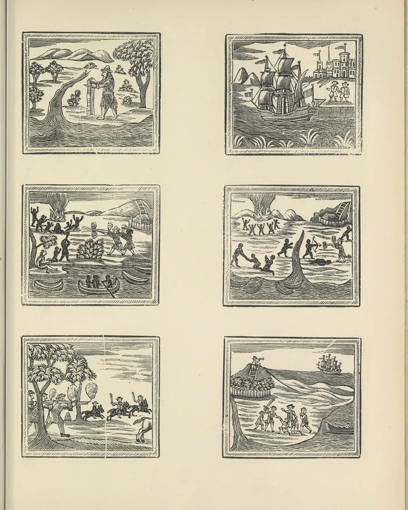 An illustration from Specimens of early wood engraving : being impressions of woodcuts from the collection of Mr. Charnley, Newcastle, 1858, leaf 34
