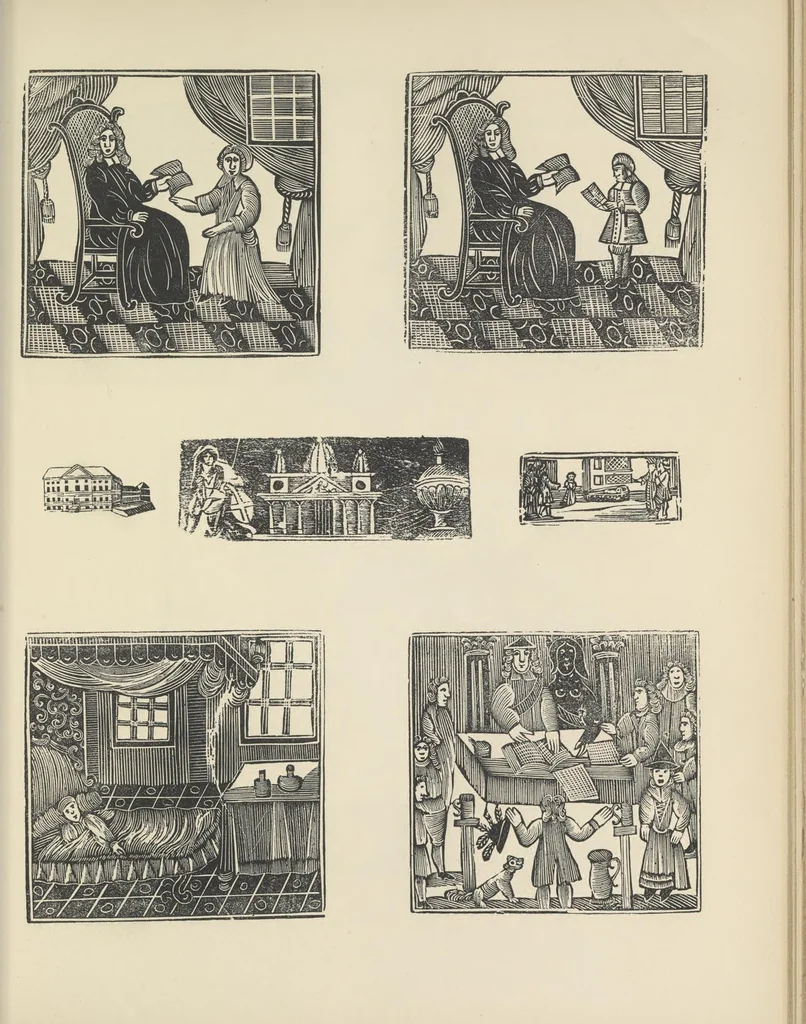 An illustration from Specimens of early wood engraving : being impressions of woodcuts from the collection of Mr. Charnley, Newcastle, 1858, leaf 38