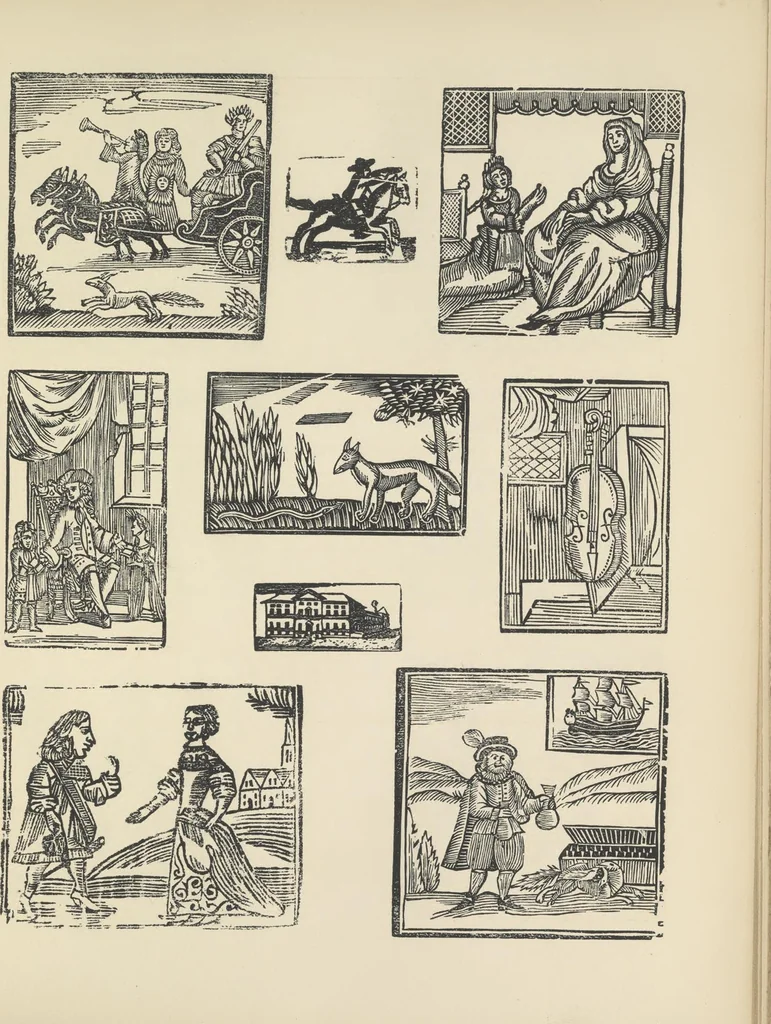 An illustration from Specimens of early wood engraving : being impressions of woodcuts from the collection of Mr. Charnley, Newcastle, 1858, leaf 42