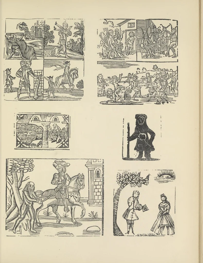 An illustration from Specimens of early wood engraving : being impressions of woodcuts from the collection of Mr. Charnley, Newcastle, 1858, leaf 48