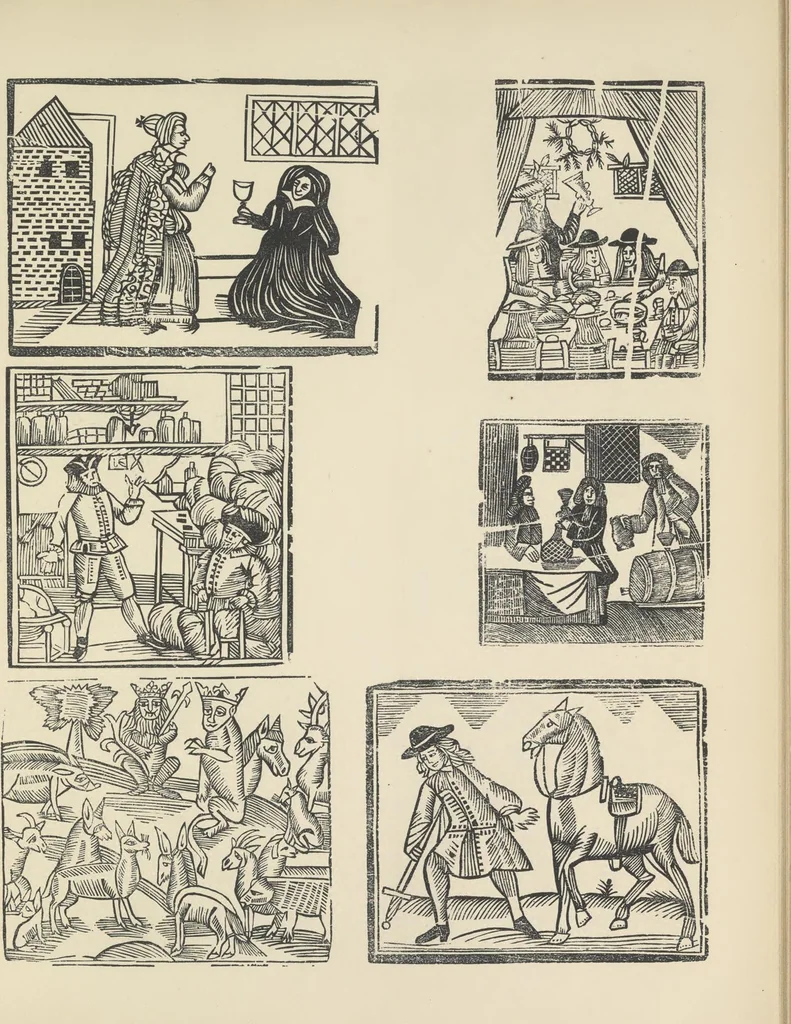 An illustration from Specimens of early wood engraving : being impressions of woodcuts from the collection of Mr. Charnley, Newcastle, 1858, leaf 52
