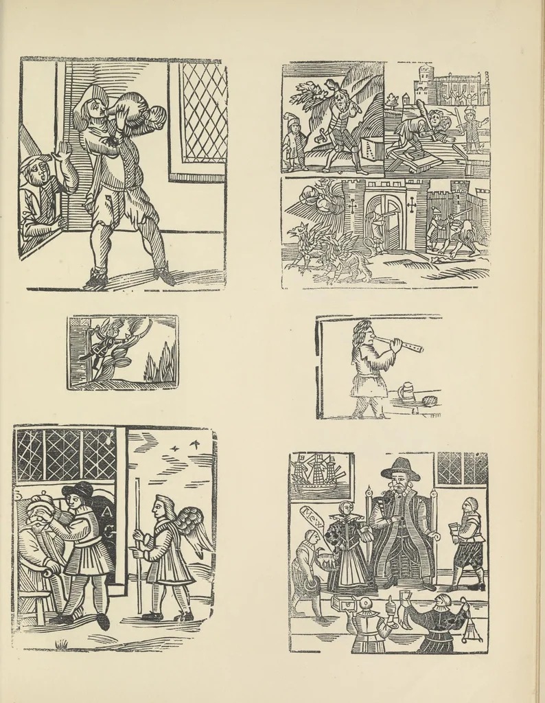 An illustration from Specimens of early wood engraving : being impressions of woodcuts from the collection of Mr. Charnley, Newcastle, 1858, leaf 76