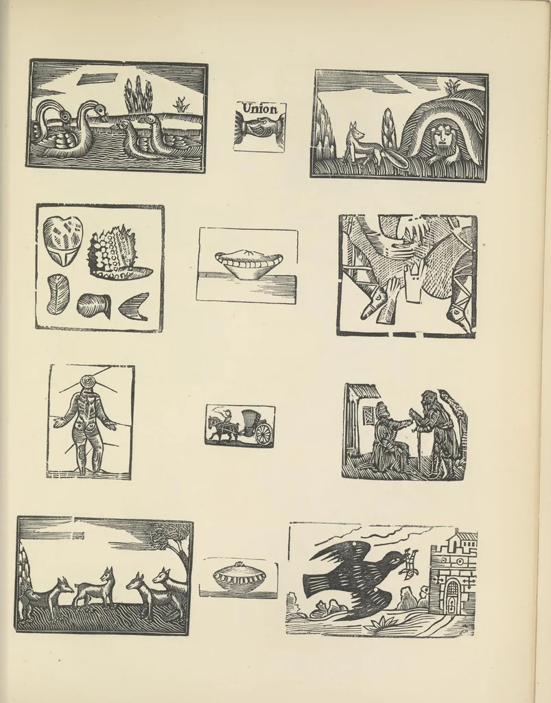 An illustration from Specimens of early wood engraving : being impressions of woodcuts from the collection of Mr. Charnley, Newcastle, 1858, leaf 94