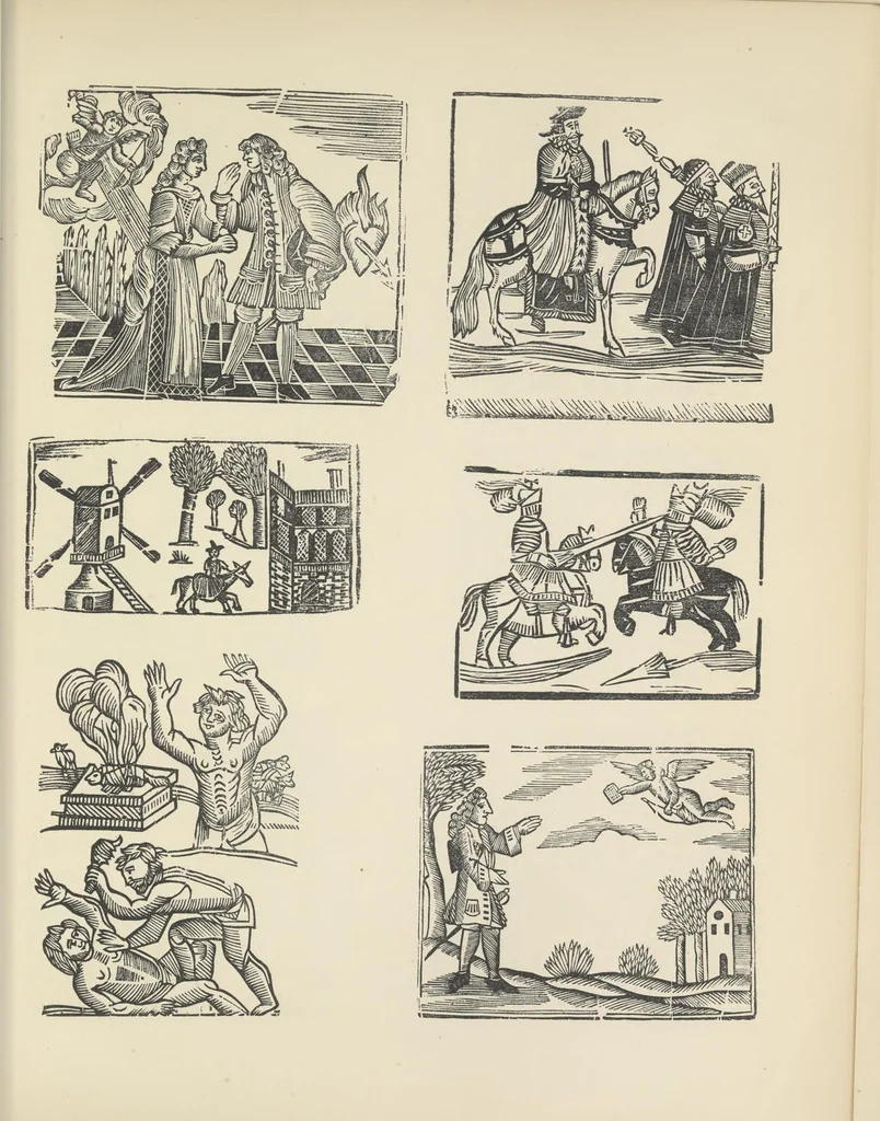 An illustration from Specimens of early wood engraving : being impressions of woodcuts from the collection of Mr. Charnley, Newcastle, 1858, leaf 96
