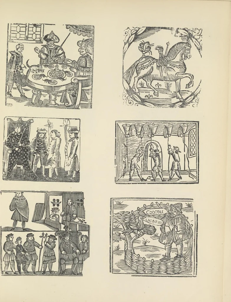 An illustration from Specimens of early wood engraving : being impressions of woodcuts from the collection of Mr. Charnley, Newcastle, 1858, leaf 98