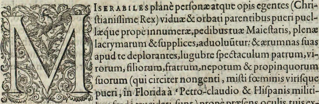 An illustration from Americae pars sexta, sive, Historiae ab Hieronymo Be[n]zono Mediolane[n]se scriptae, sectio tertia, res no[n] minus nobiles & admiratione plenas continens, quàm praecedentes duae : in hac enim reperies, qua ratione Hispani opule[n]tissimas illas Peruäni regni provincias occuparint, capto Rege Atabaliba, dei[n]de orta inter ipsos Hispanos in eo regno civilia bella : additus est brevis de Fortunatis insulis co[m]mentariolus in duo capita distinctus : item additiones ad singula capita historiam illustrantes : accessit Peruäni regni chorographica tabula, 1596, leaf 112