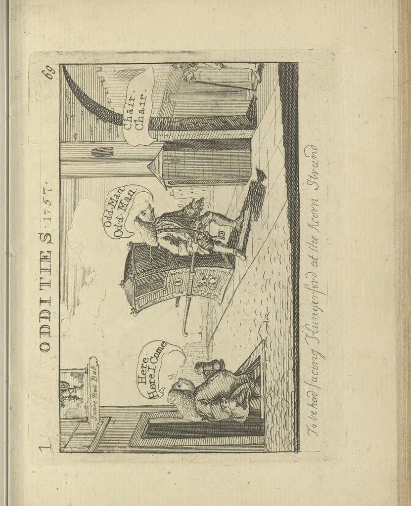 An illustration from A political and satirical history of the years 1756, 1757, 1758, 1759, 1760, 1761, and 1762. : In a series of 112 humourous and entertaining prints. Contraining all the most remarkable transactions, characters and caricatures of those memorable years. To which is annexed, an explanatory account or key to every print, 1762, leaf 166