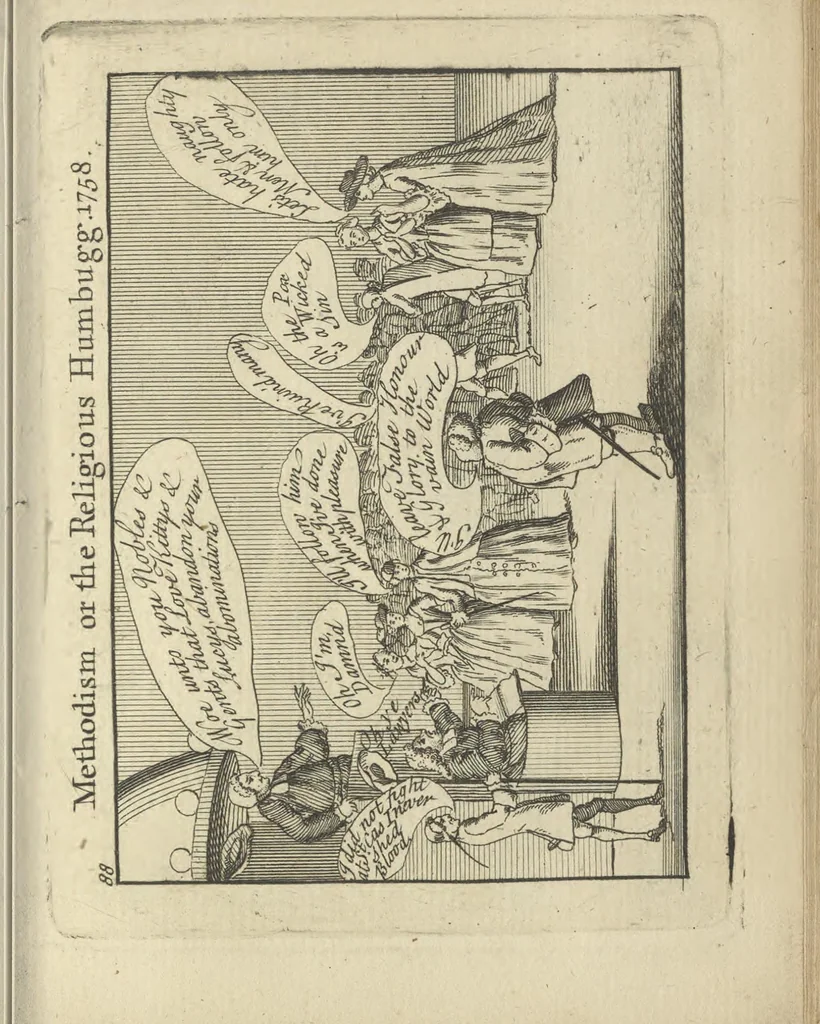 An illustration from A political and satirical history of the years 1756, 1757, 1758, 1759, 1760, 1761, and 1762. : In a series of 112 humourous and entertaining prints. Contraining all the most remarkable transactions, characters and caricatures of those memorable years. To which is annexed, an explanatory account or key to every print, 1762, leaf 204