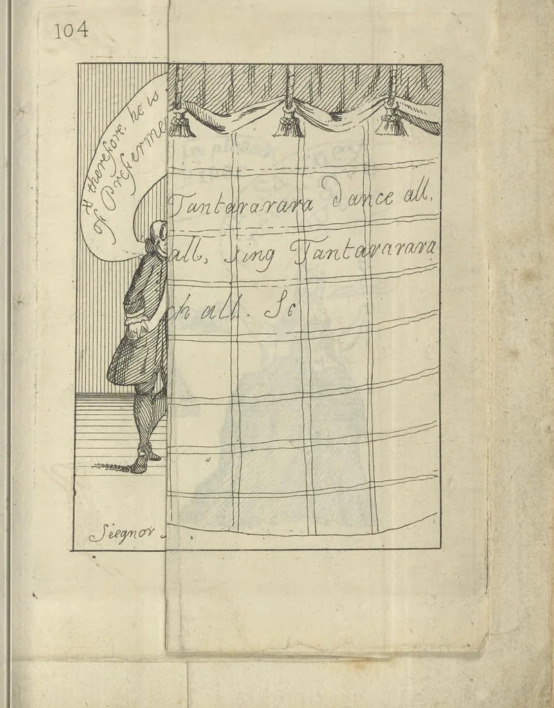 An illustration from A political and satirical history of the years 1756, 1757, 1758, 1759, 1760, 1761, and 1762. : In a series of 112 humourous and entertaining prints. Contraining all the most remarkable transactions, characters and caricatures of those memorable years. To which is annexed, an explanatory account or key to every print, 1762, leaf 238