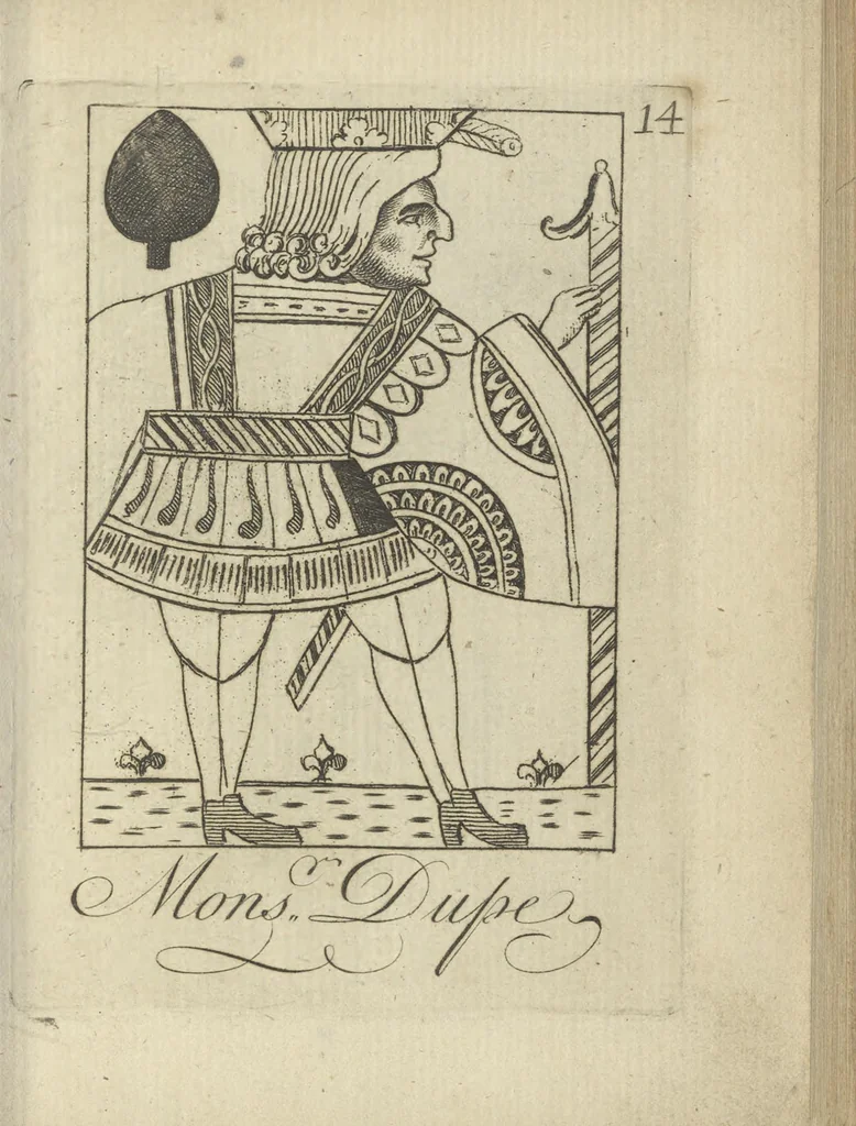 An illustration from A political and satirical history of the years 1756, 1757, 1758, 1759, 1760, 1761, and 1762. : In a series of 112 humourous and entertaining prints. Contraining all the most remarkable transactions, characters and caricatures of those memorable years. To which is annexed, an explanatory account or key to every print, 1762, leaf 56