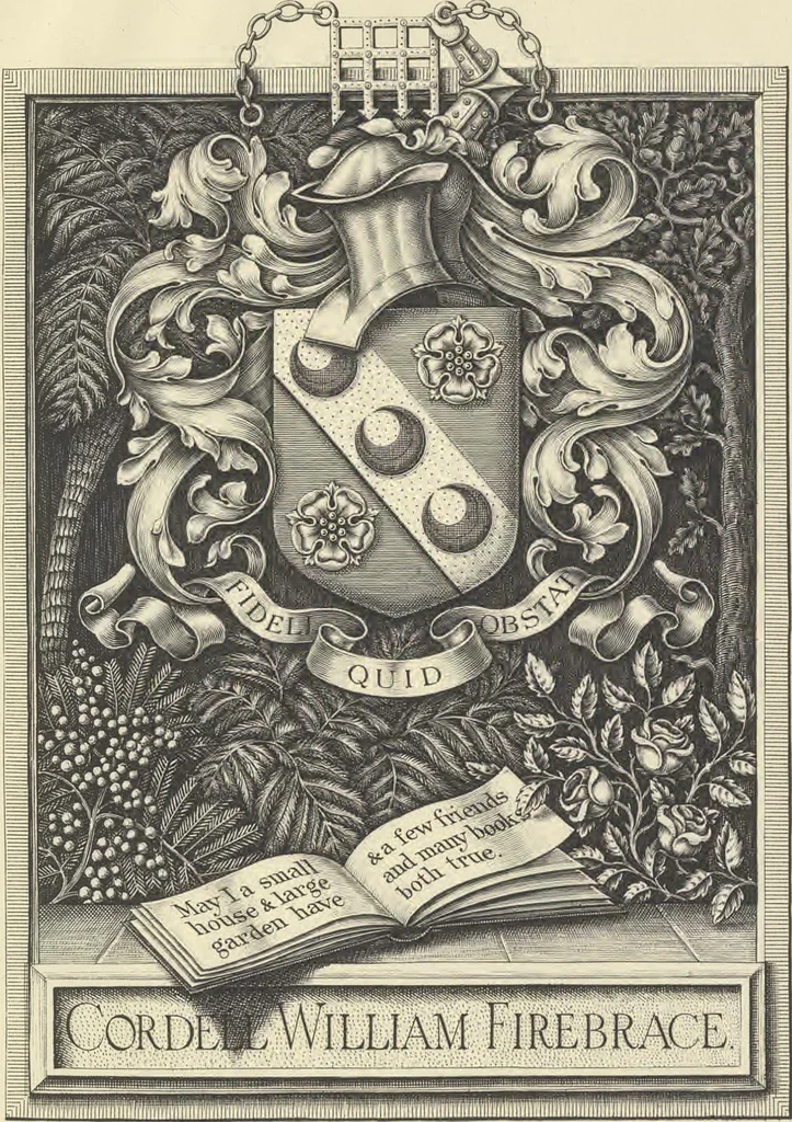 An illustration from [Scrapbook of bookplates, 1913, leaf 16