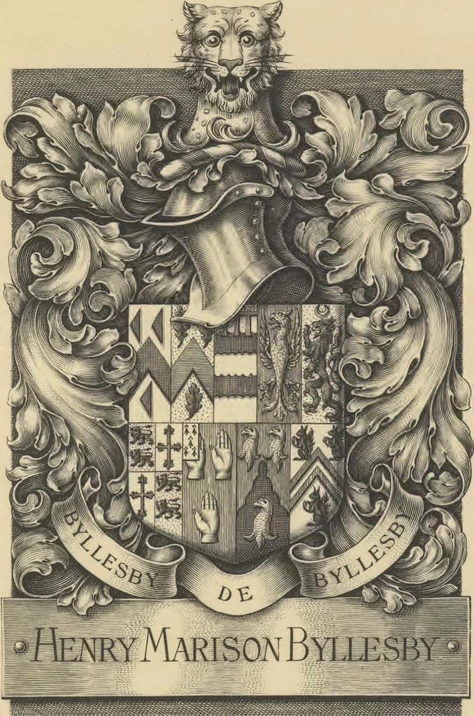 An illustration from [Scrapbook of bookplates, 1913, leaf 44