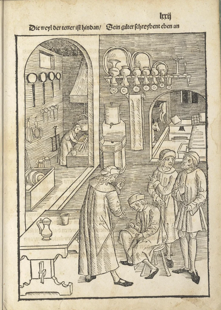 An illustration from Bambergische halszgerichts ordenu[n]g, 1507, leaf 158