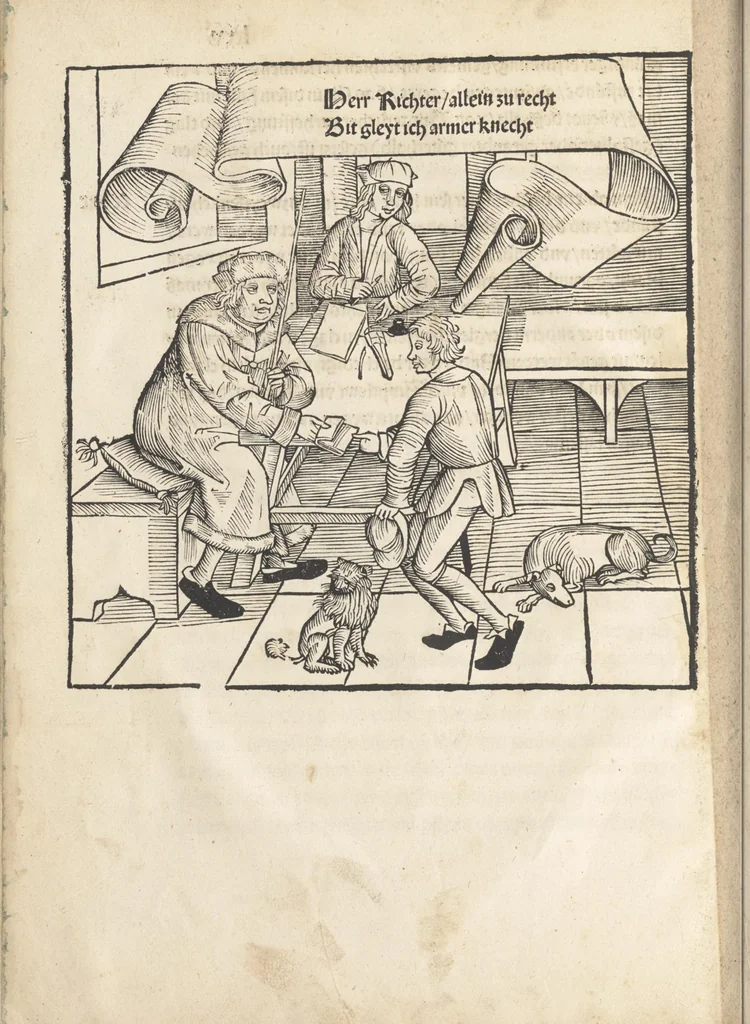 An illustration from Bambergische halszgerichts ordenu[n]g, 1507, leaf 165