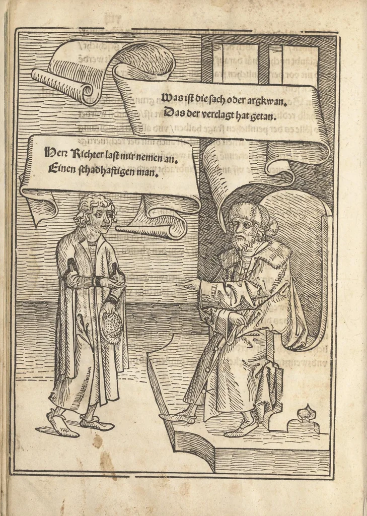 An illustration from Bambergische halszgerichts ordenu[n]g, 1507, leaf 31
