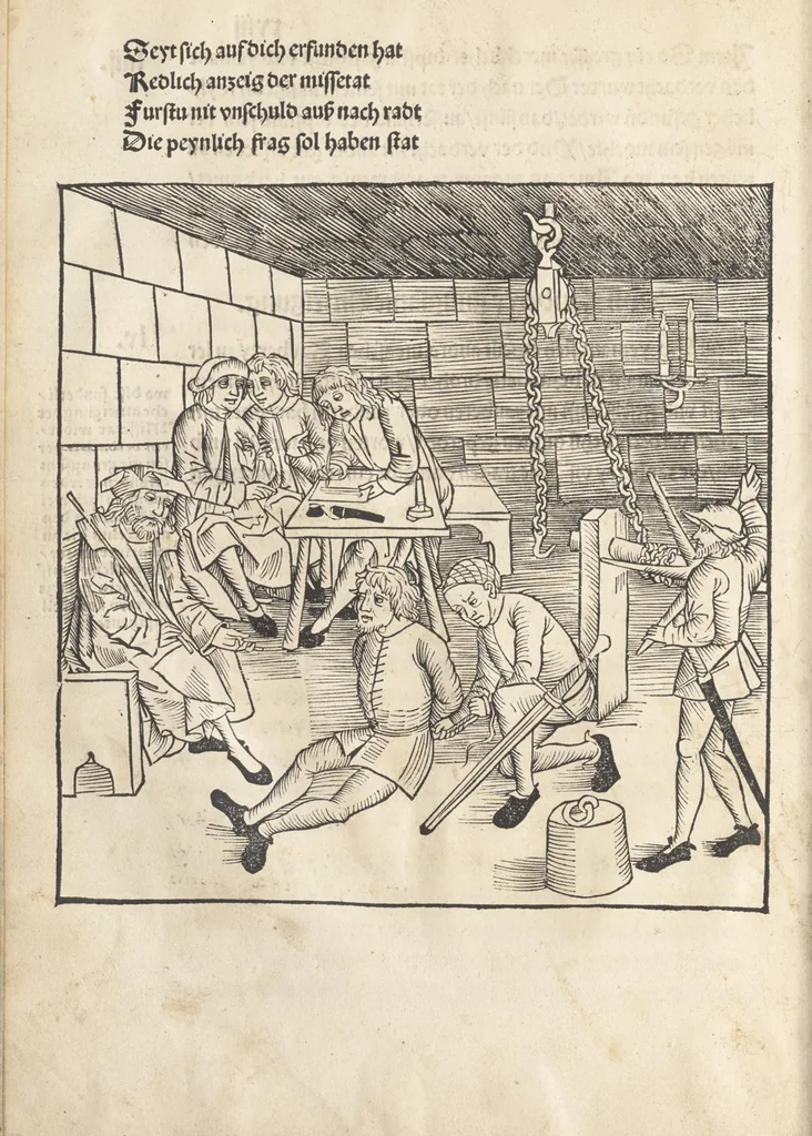 An illustration from Bambergische halszgerichts ordenu[n]g, 1507, leaf 51